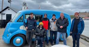 Morris JE electric van features on the BBC's Travel Show