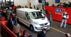 Van auction values continue to rise