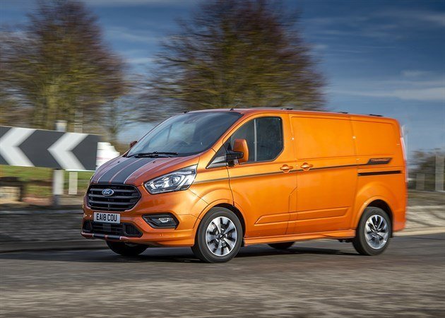 orange transit custom sport