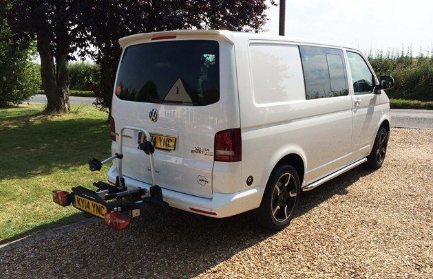 A VW Transporter with Ultra racking